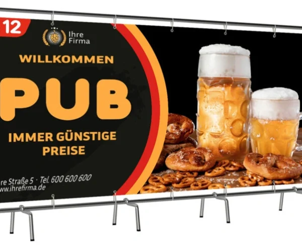 Grossformatbanner Pub Werbung