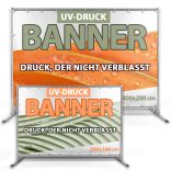 Werbeplane 680g mit UV-Druck für Marketingaktion, robustes Großformatbanner